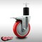 Service Caster 5'' SS Red Poly Swivel 1-3/4'' Expanding Stem Caster Total Lock Brake SCC-SSEXTTL20S514-PPUB-RED-134 - alternate 3